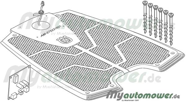 Bodenplatte mit Platine Umrüstkit Reparaturkit G2 2004-2015 -NSG2-