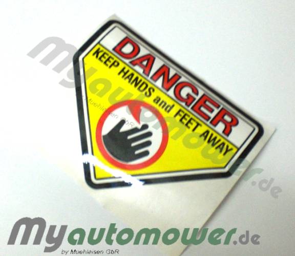 *NML* Aufkleber Sticker DANGER Automower®