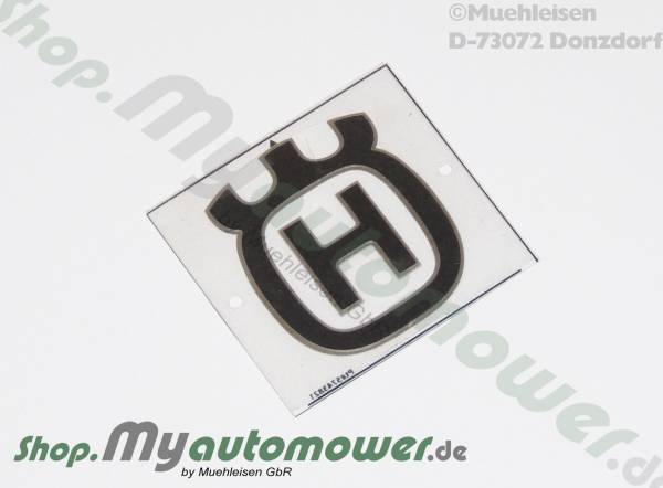 Husqvarna Logo Edelstahl Emblem 55mm