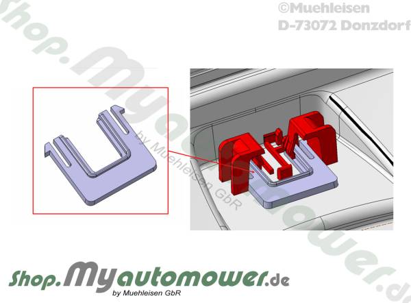 Klammer,Clip Sensor Weiss - G3-P2