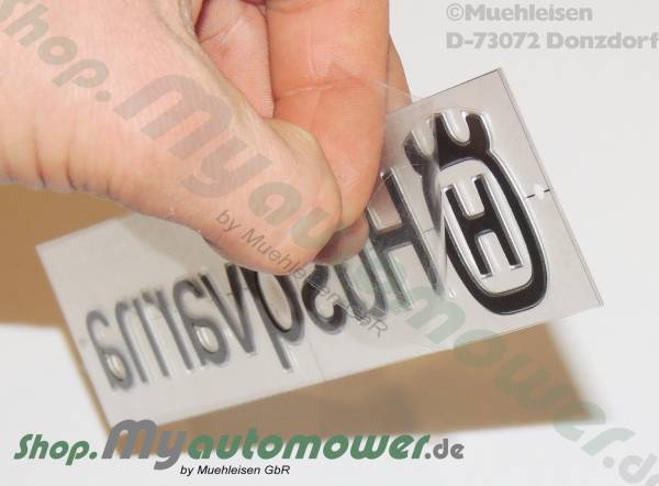 Aufkleber HU Logo komplett, Decal Sticker