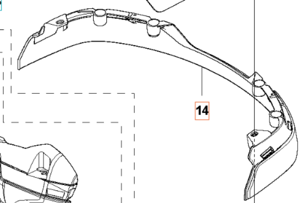 Stossfänger BUMPER Front in Rubber 315X