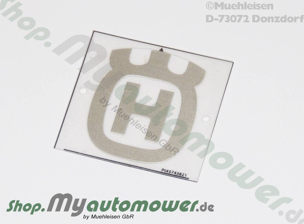 Husqvarna Logo Edelstahl Emblem 55mm