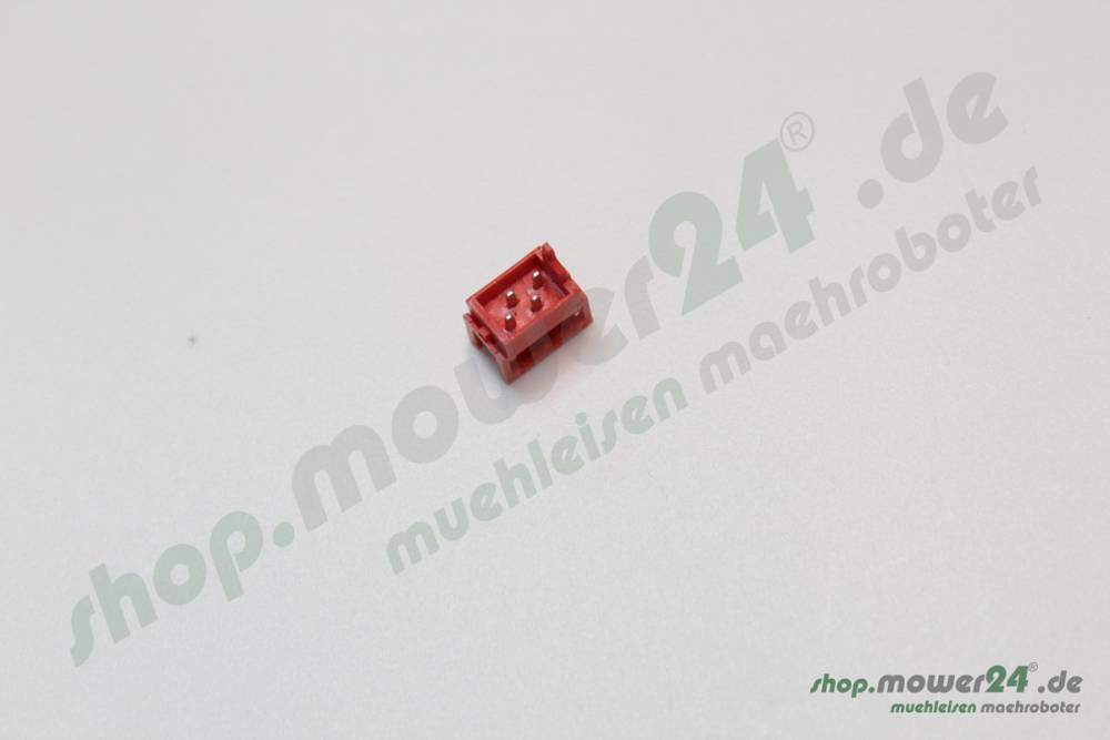 Stecker 4Pol. Rot Einzeln 1Stück ((S0001))